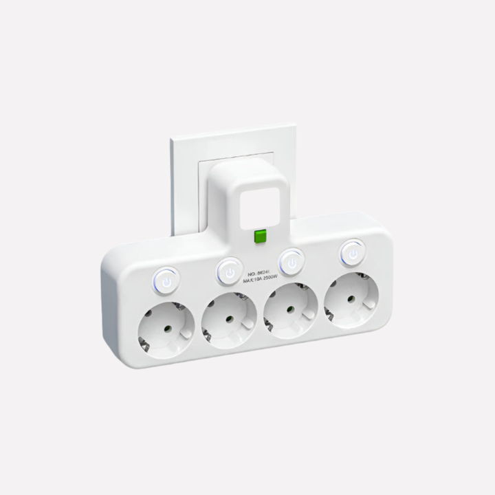 Regleta con puertos USB y Type‑C