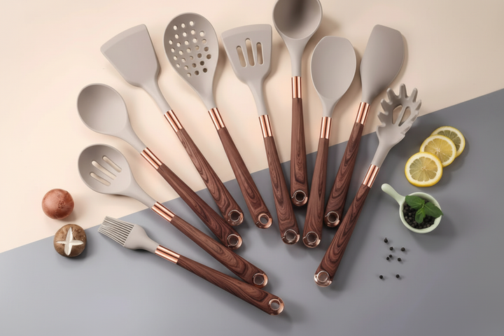 Juego de Utensilios de Cocina de Silicona de 10 Piezas