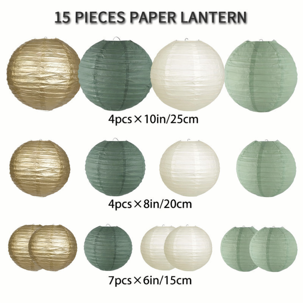 Linternas de Papel Redondas