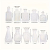 Juego de Jarrones Transparentes con Relieve