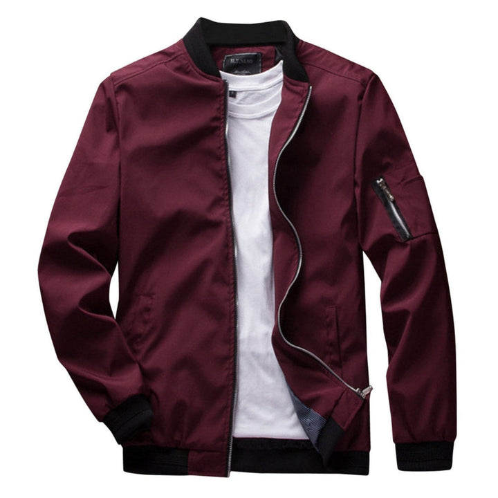Lebbi – Chaqueta ligera con cremallera para hombre con bolsillo práctico