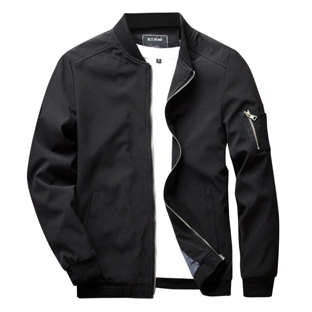 Chaqueta ligera con cremallera para hombre