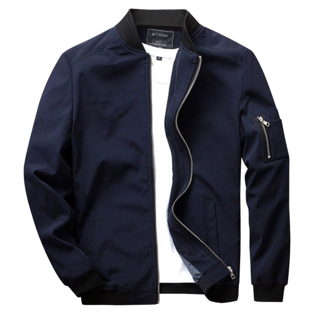 Chaqueta ligera con cremallera para hombre