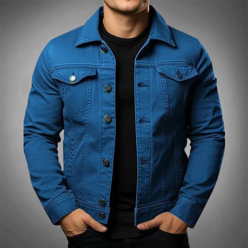 Chaqueta vaquera clásica para hombre
