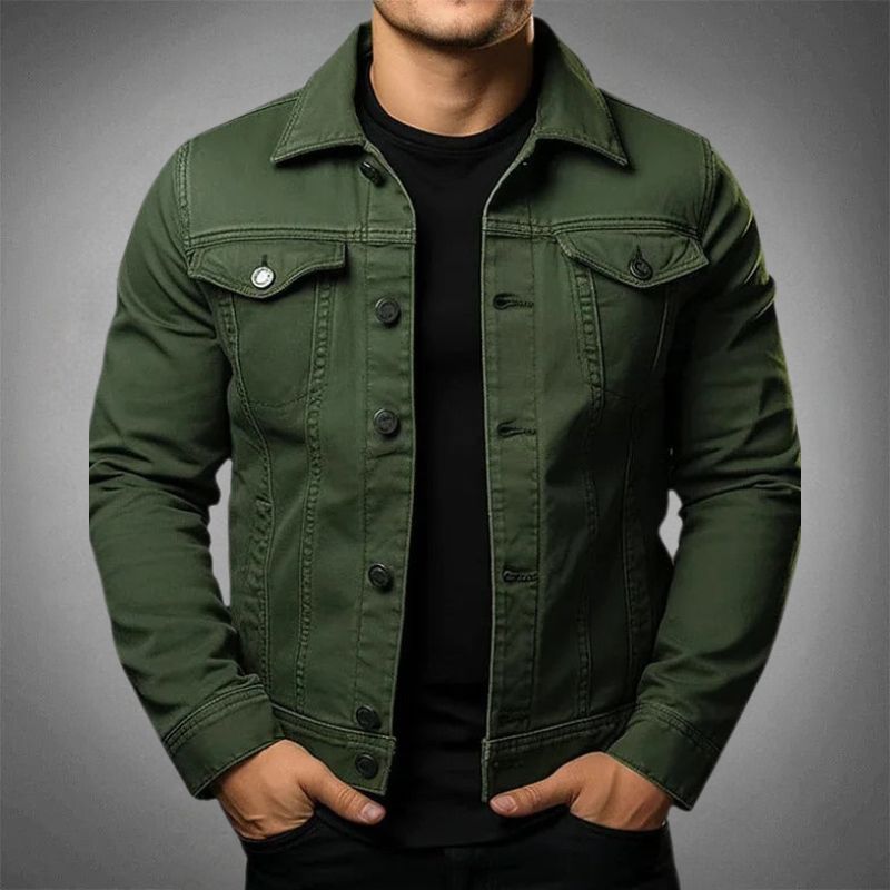 Chaqueta vaquera clásica para hombre