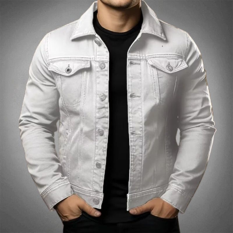 Chaqueta vaquera clásica para hombre