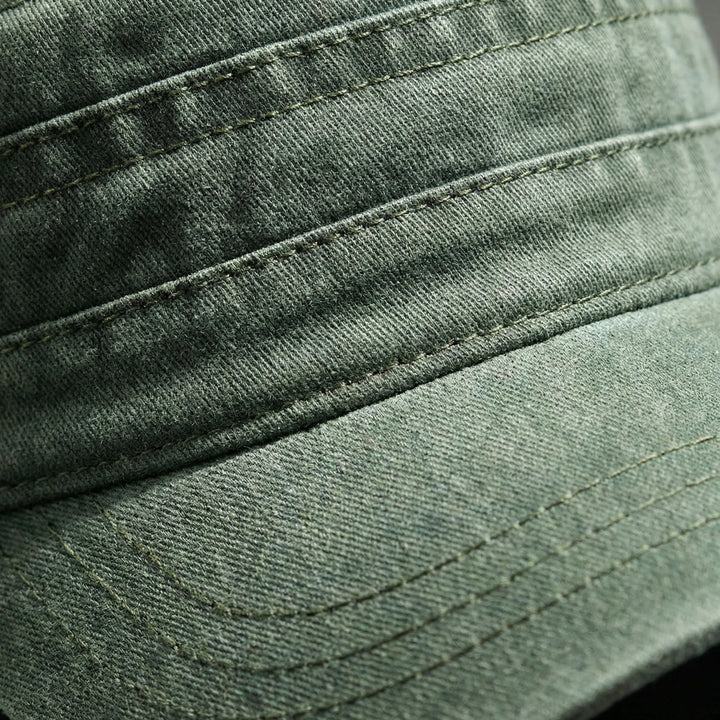 Campayne - Gorra militar vintage de copa plana