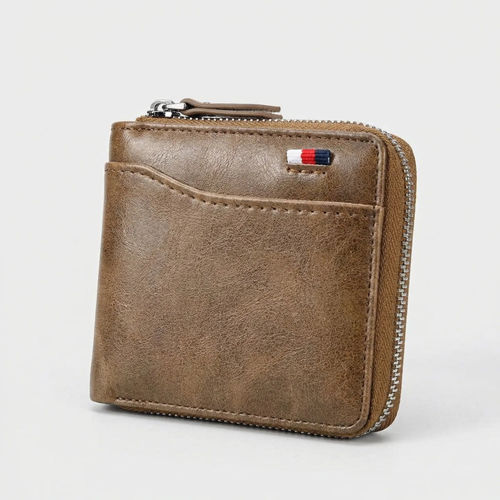 Cardova - Cartera plegable compacta con cierre de cremallera