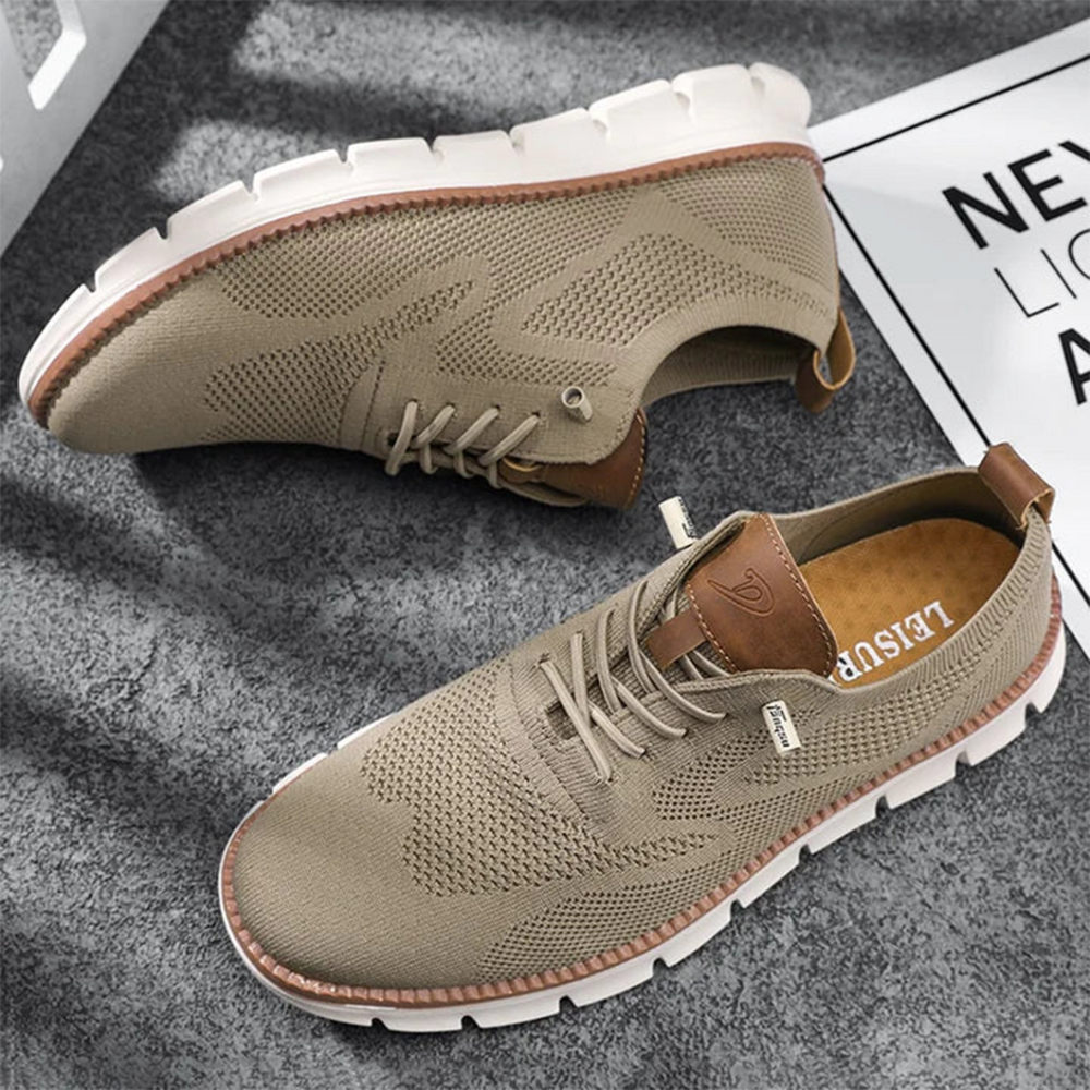 Casurek - Zapatillas deportivas transpirables con cordones y malla