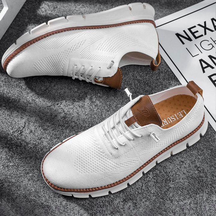 Casurek - Zapatillas deportivas transpirables con cordones y malla