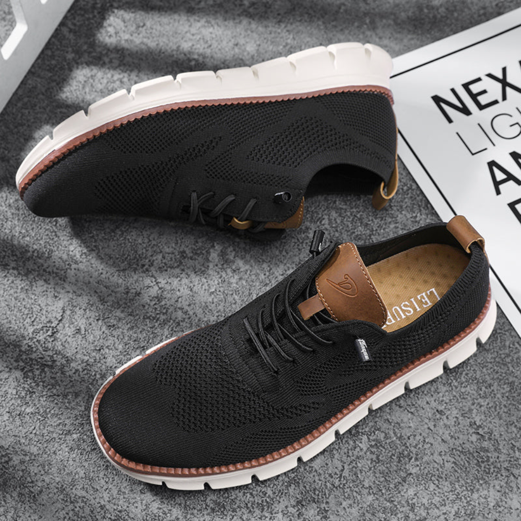 Casurek - Zapatillas deportivas transpirables con cordones y malla