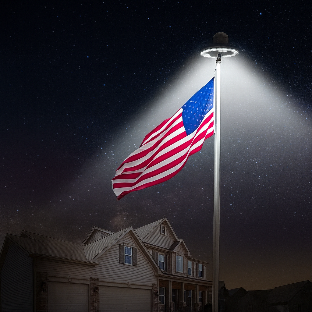 26 LUCES LEDS DE LUZ DE BANDERA ALIMENTADA POR SOL