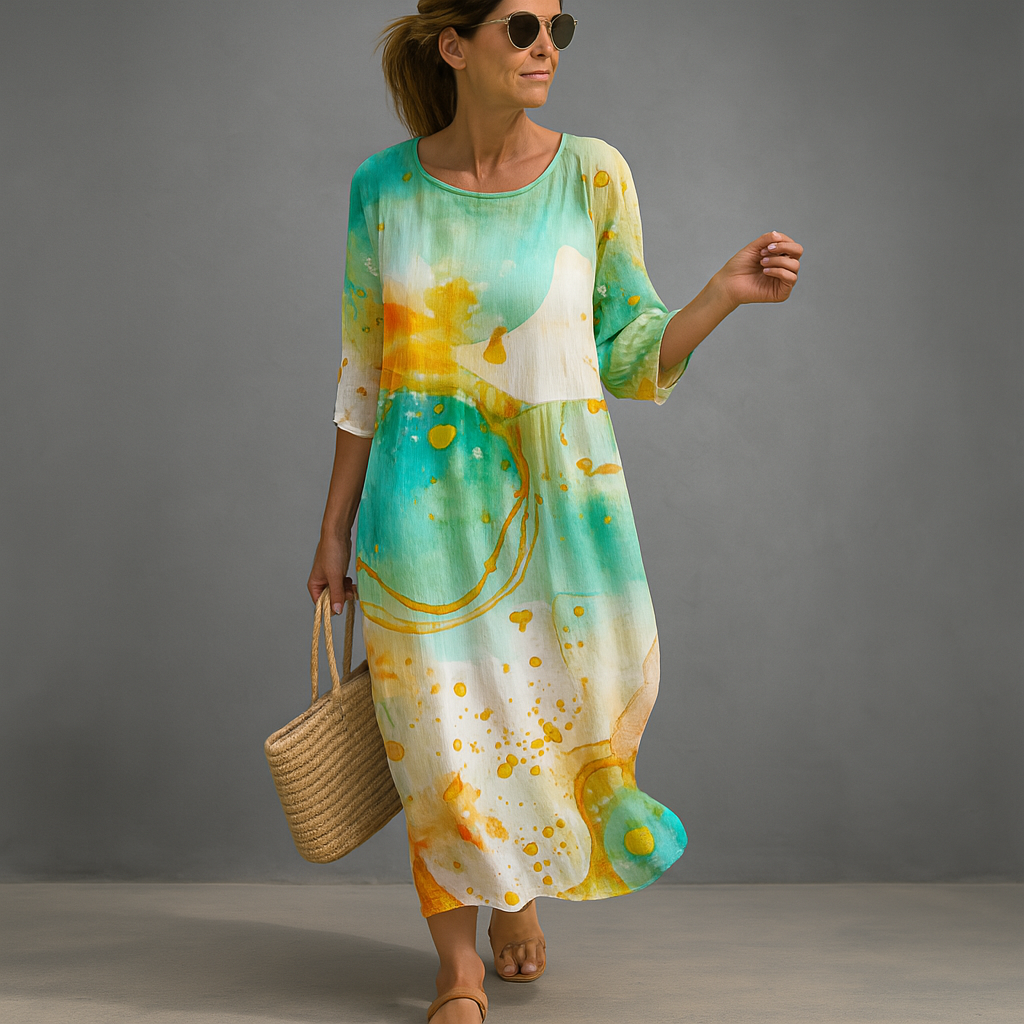 Vestido de verano floral elegante para mujeres