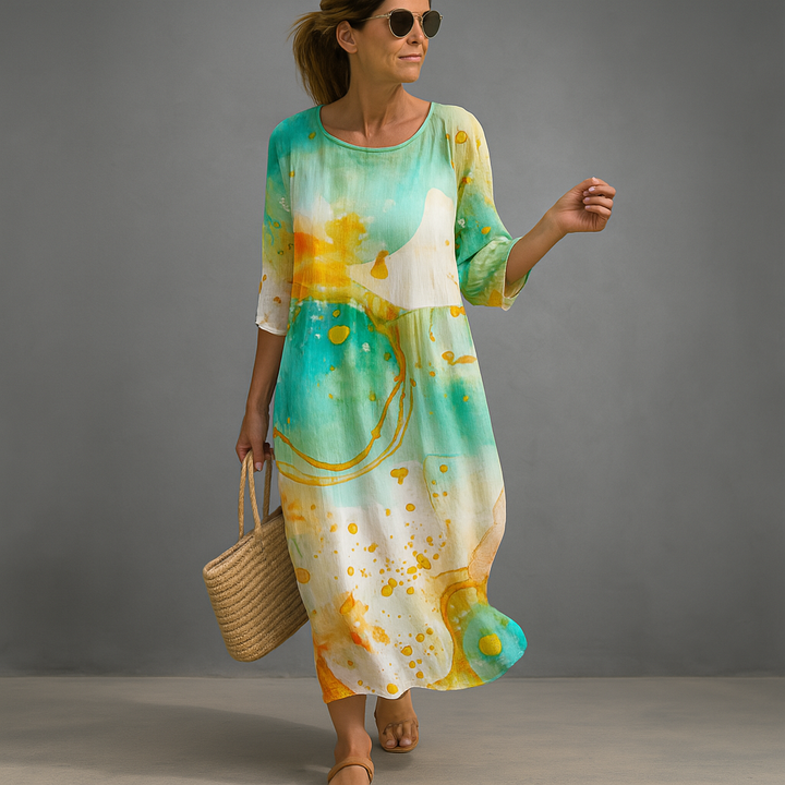 Vestido de verano floral elegante para mujeres