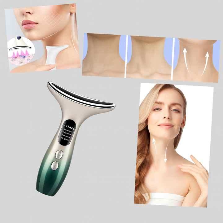 Dispositivo de Cuello y Cara – Herramienta de Cuidado de Piel Compacta