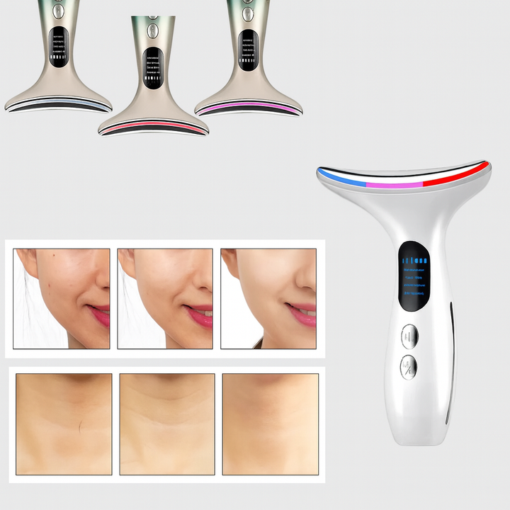 Dispositivo de Cuello y Cara – Herramienta de Cuidado de Piel Compacta