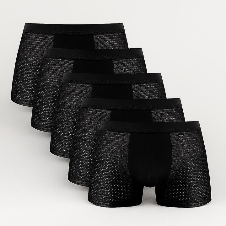 Pack de 5 calzoncillos bóxer de malla para hombre