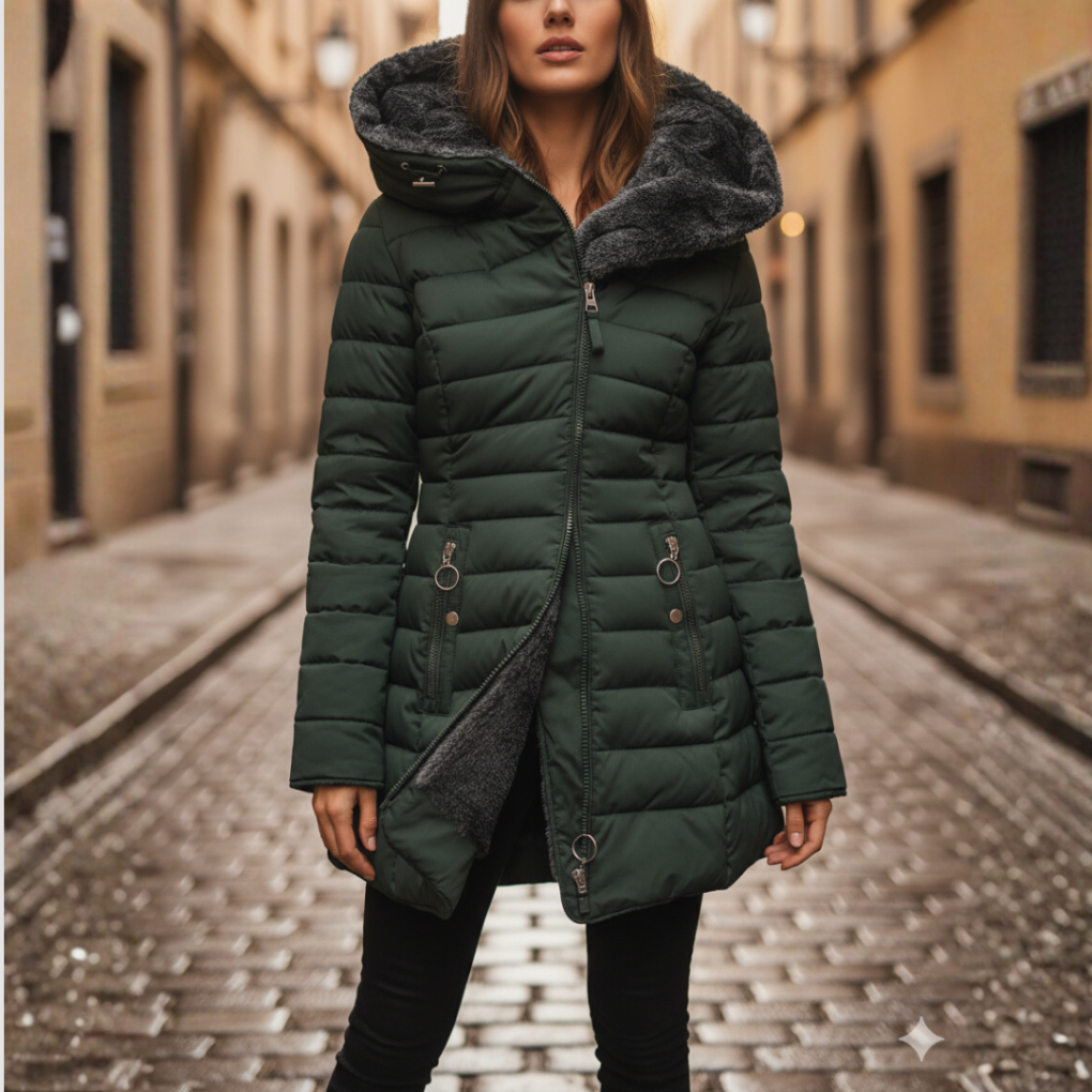 Chaqueta de Invierno con Capucha para Mujeres