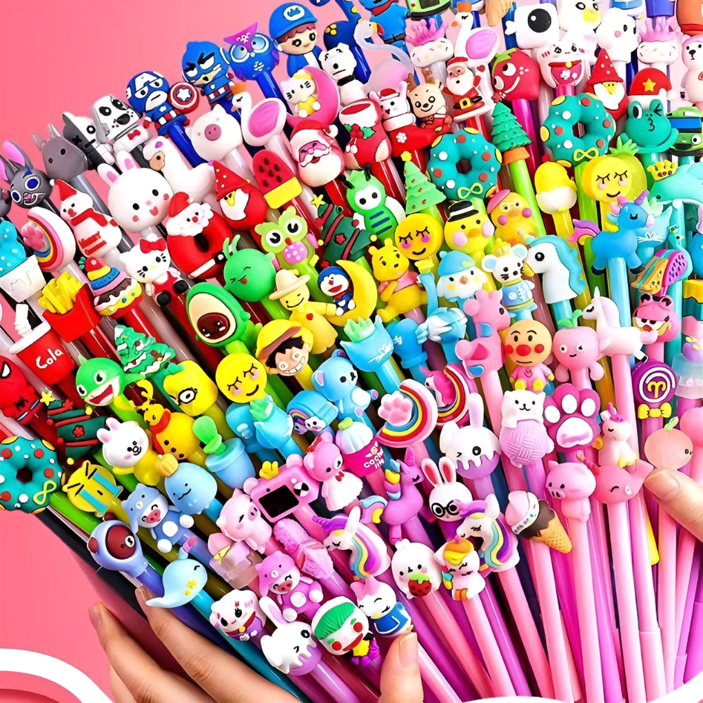 Conjunto de 20 Bolígrafos de Gel de Dibujos Animados