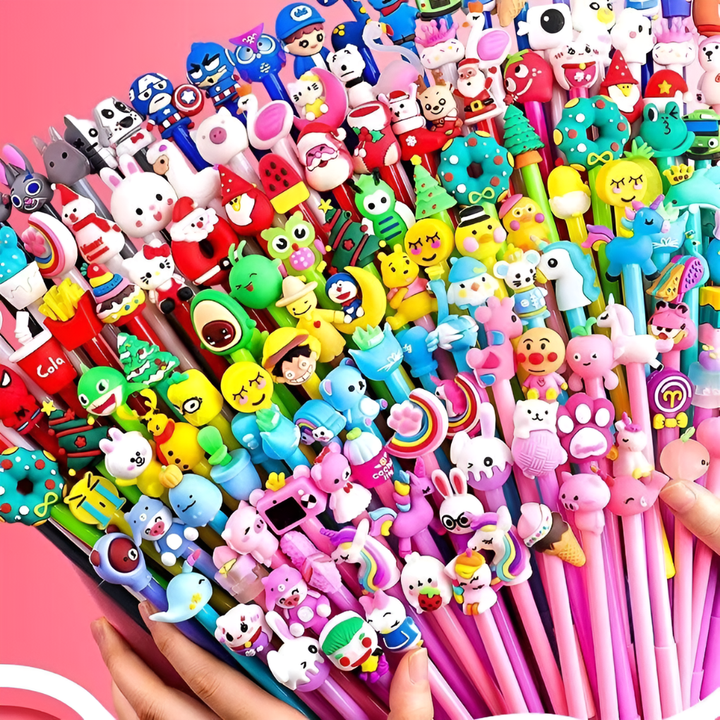 Conjunto de 20 Bolígrafos de Gel de Dibujos Animados