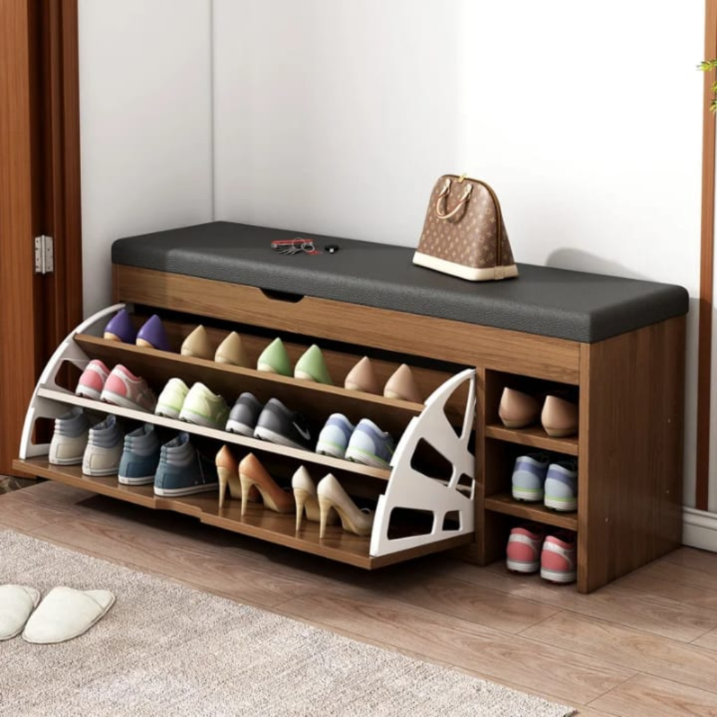 Gabinete de Zapatos 3 en 1 con Banco