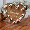 Caja de Regalo de Carta de Amor de Madera en Forma de Corazón
