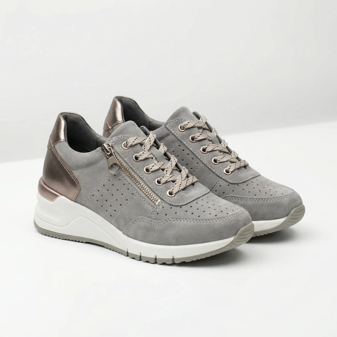 Chunkova - Zapatillas con suela de cuña gruesa