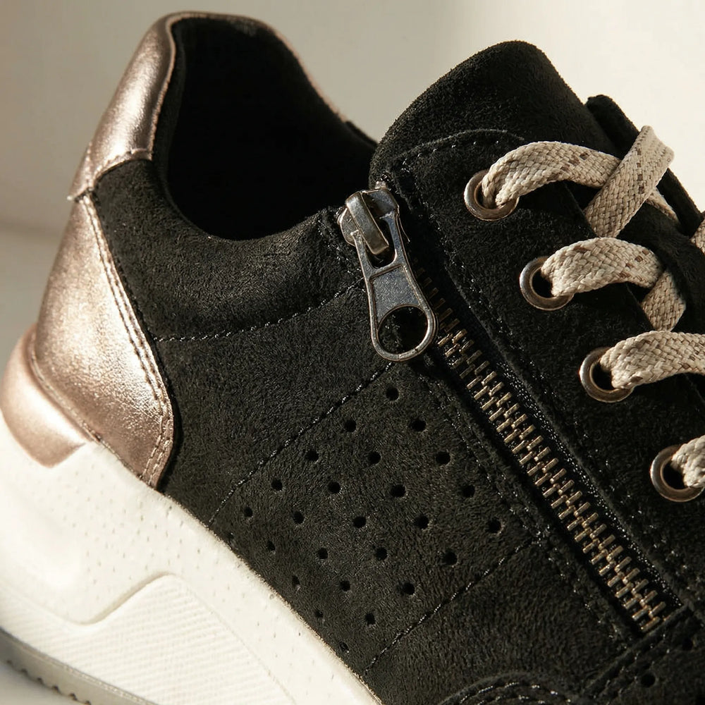 Chunkova - Zapatillas con suela de cuña gruesa