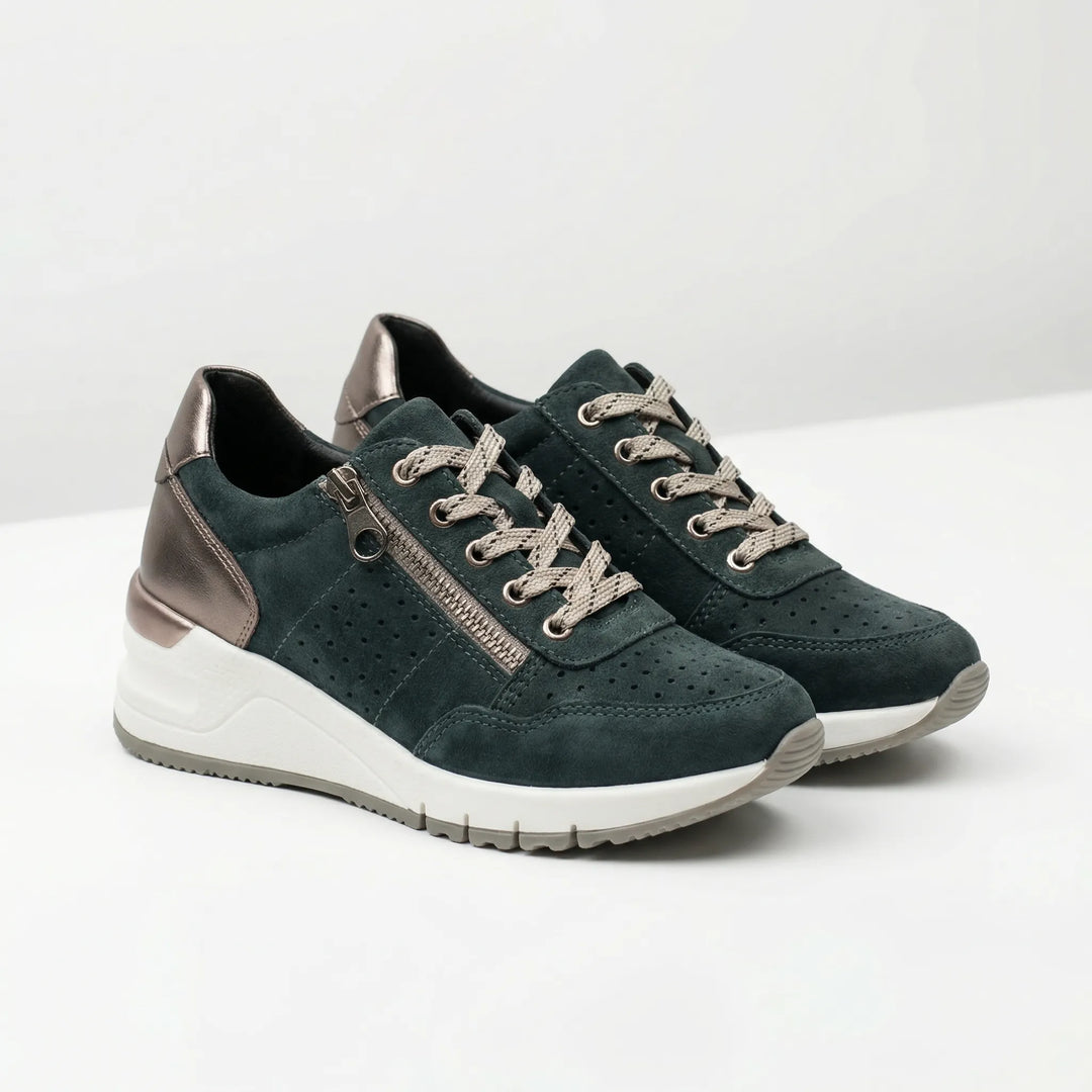 Chunkova - Zapatillas con suela de cuña gruesa