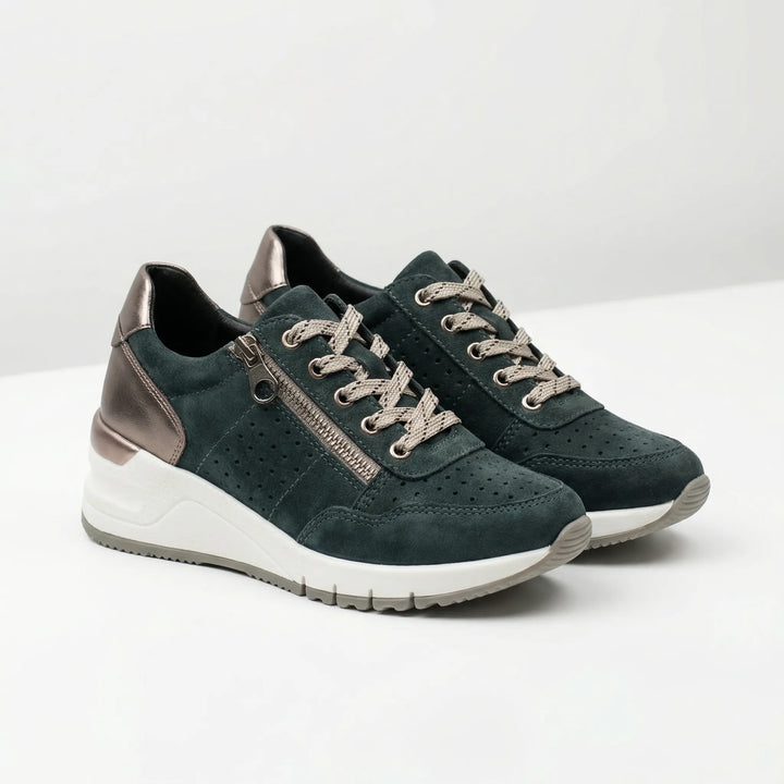 Chunkova - Zapatillas con suela de cuña gruesa