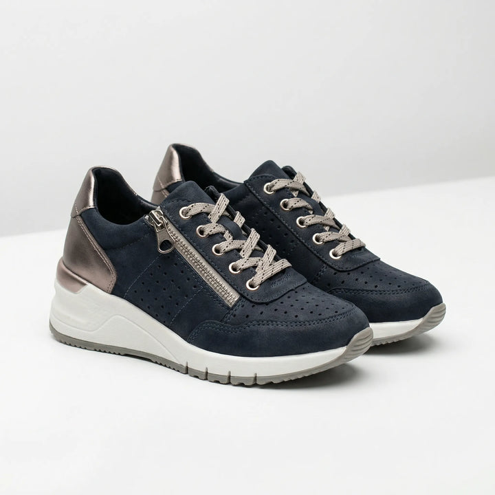 Chunkova - Zapatillas con suela de cuña gruesa