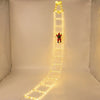 Decoración Animada de Santa en Escalera con LED
