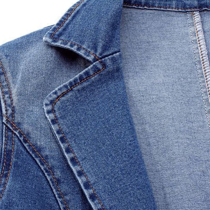 Elegante blazer vaquero para mujer