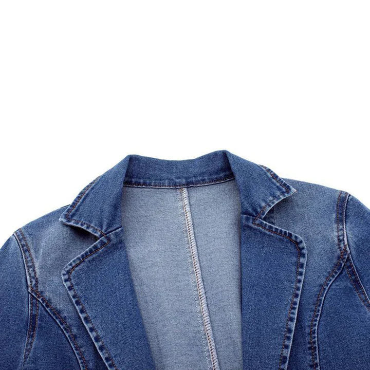Elegante blazer vaquero para mujer
