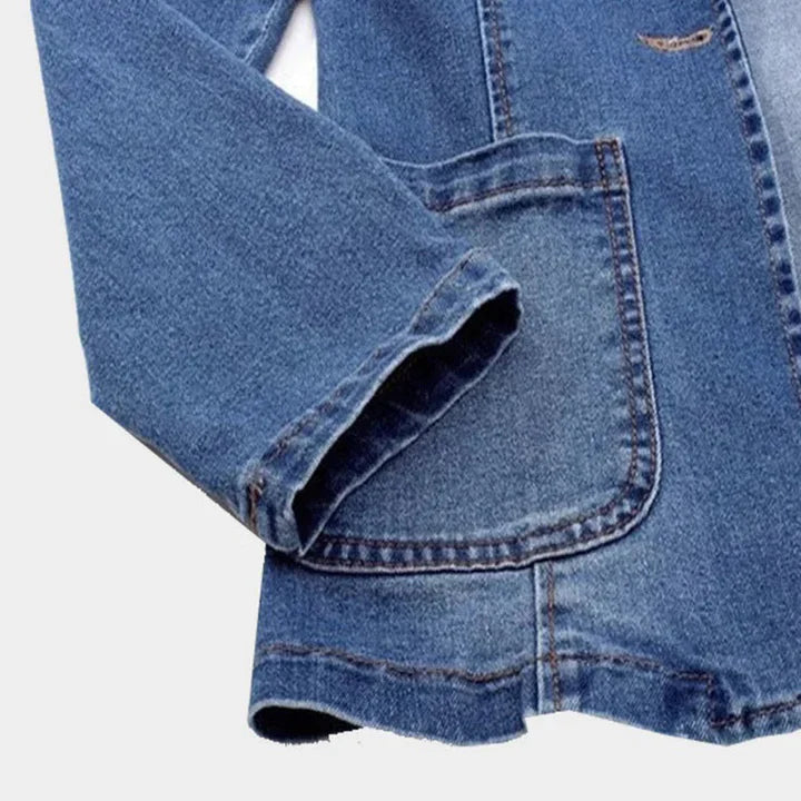 Elegante blazer vaquero para mujer