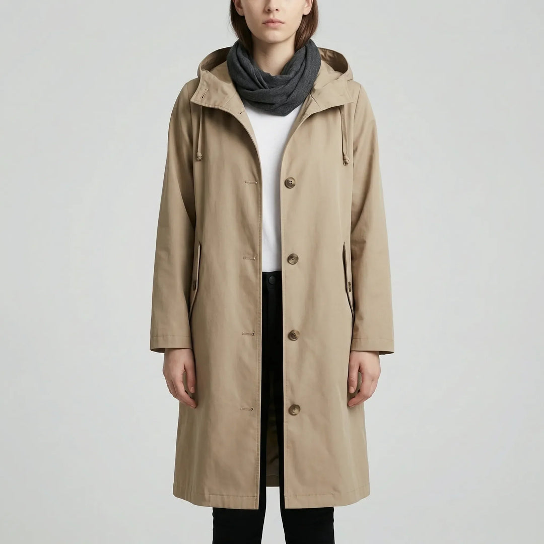 Clouddrape - Impermeable con capucha extragrande para mujer