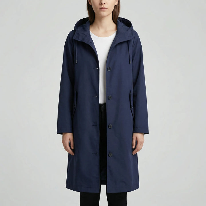 Clouddrape - Impermeable con capucha extragrande para mujer