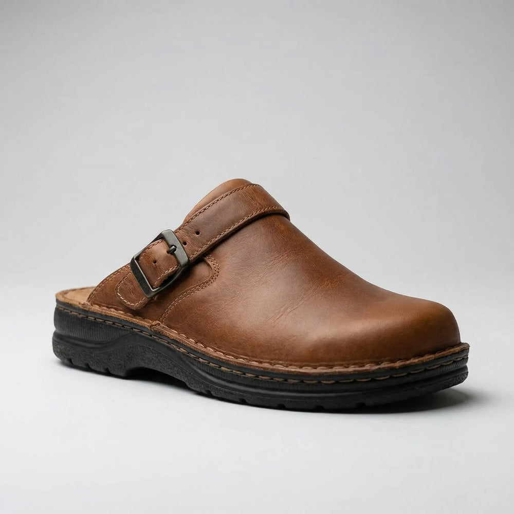 Cluvero - Pantuflas tipo mule con punta cerrada y sin cordones