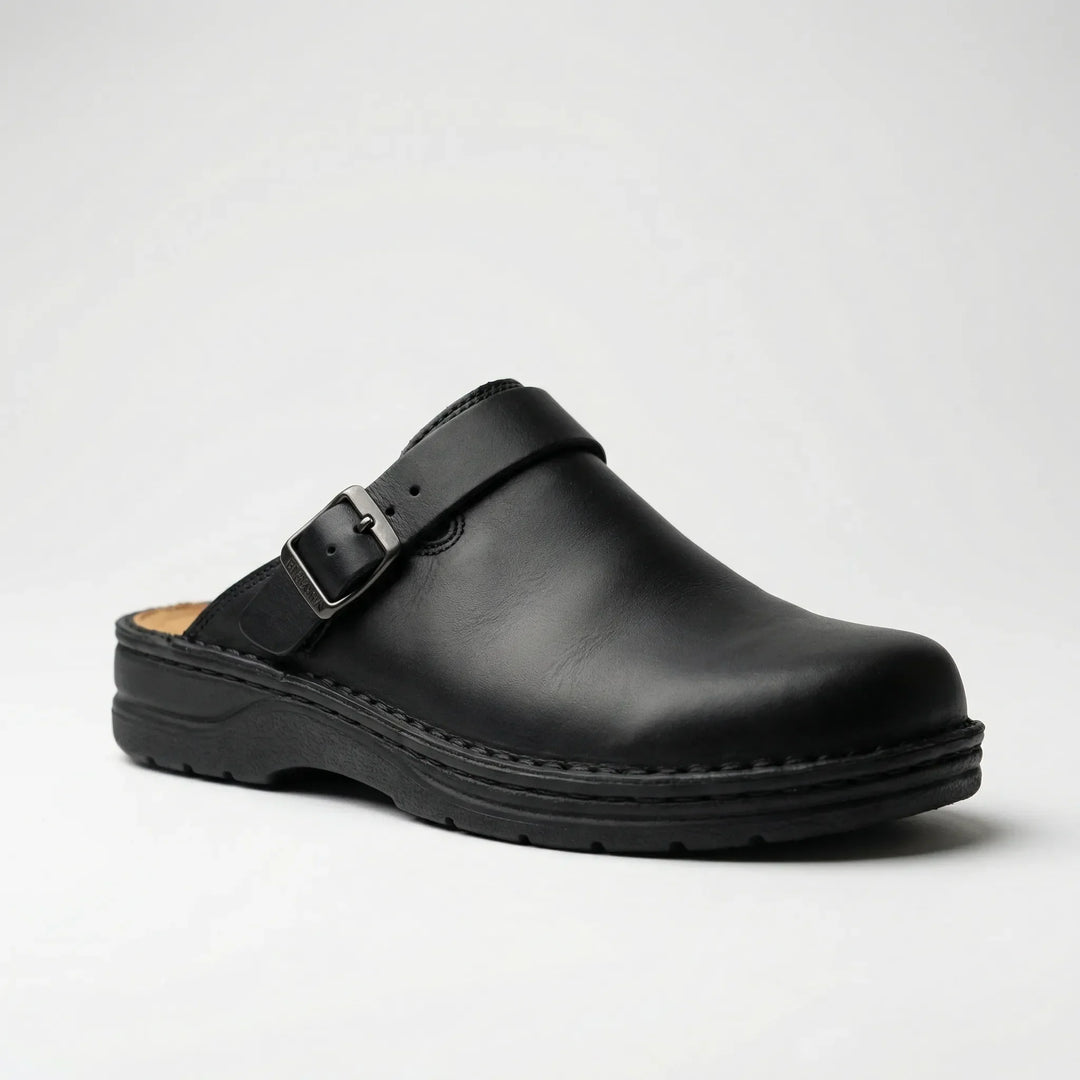 Cluvero - Pantuflas tipo mule con punta cerrada y sin cordones
