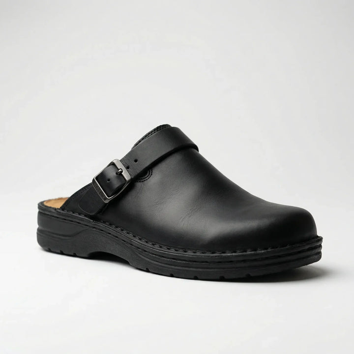 Cluvero - Pantuflas tipo mule con punta cerrada y sin cordones