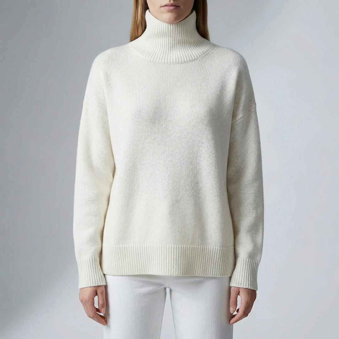 Colvene - Jersey de cuello alto de punto para mujer