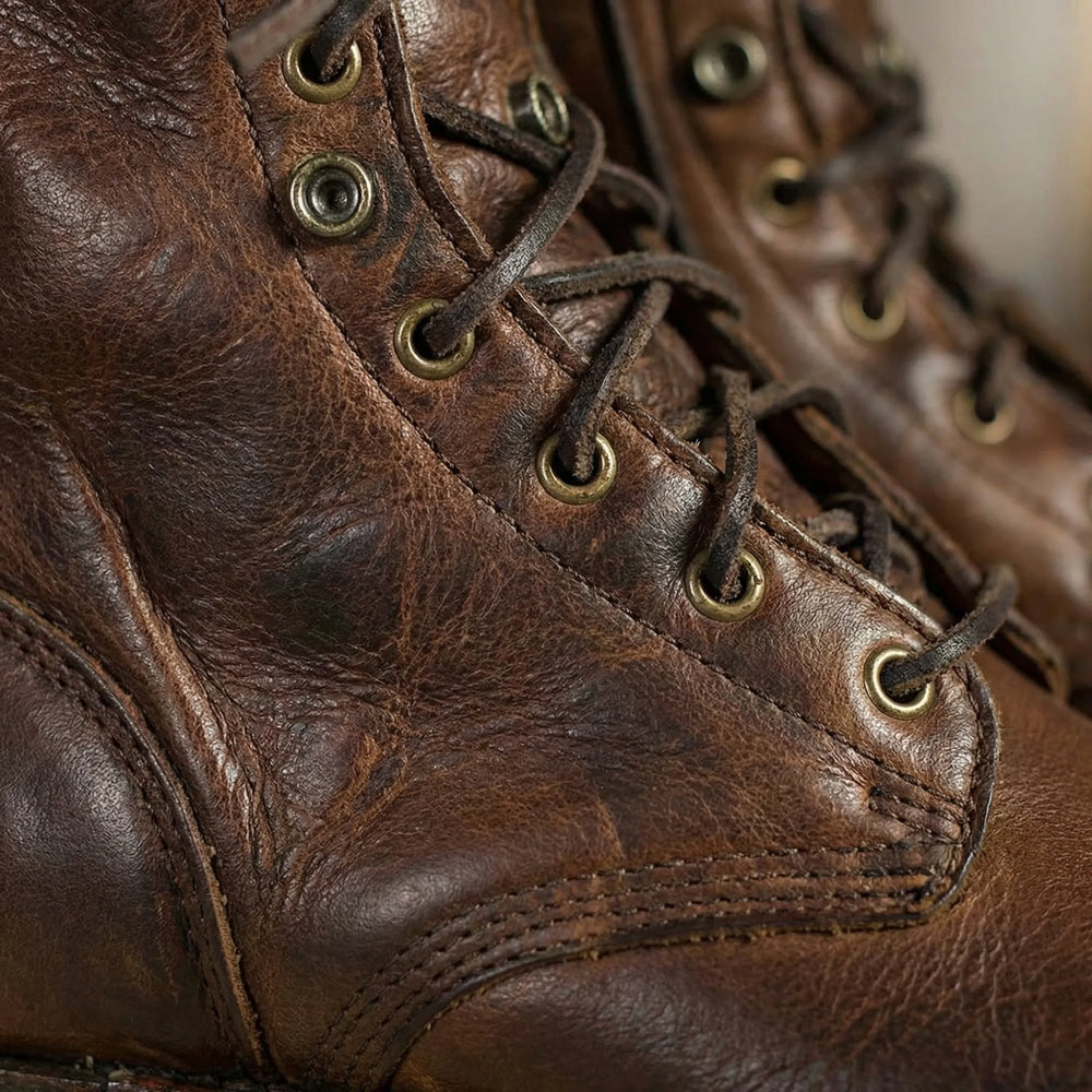 Combriva - Bota de combate de media caña con cordones