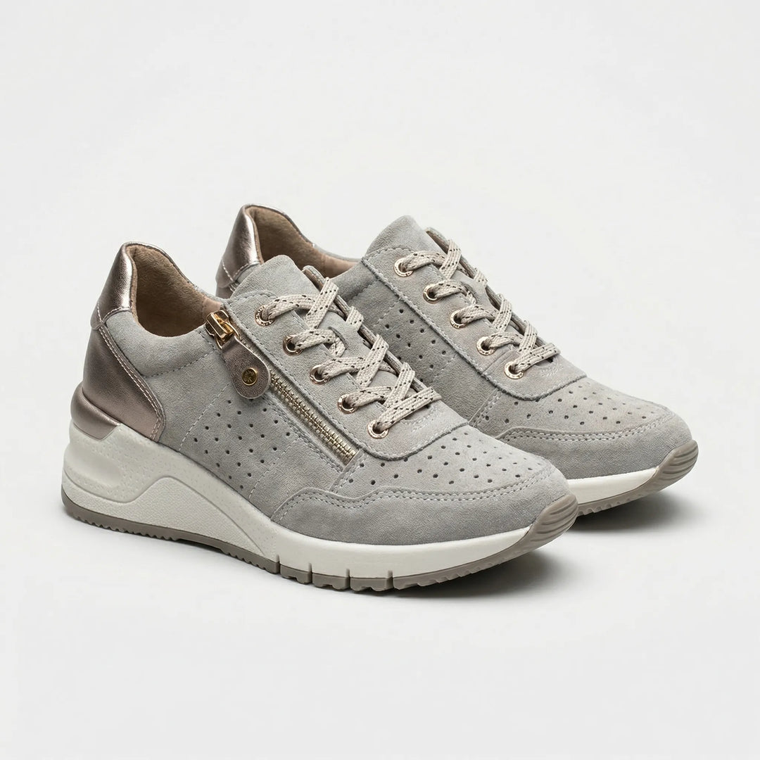 Comfovex - Zapatillas deportivas ortopédicas con cordones para mujer