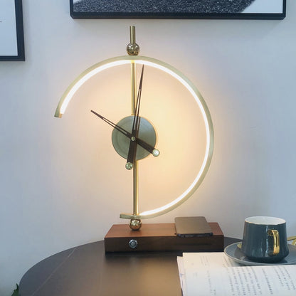 OsakaLume | Reloj-Lámpara de Lujo con Cargador Inalámbrico