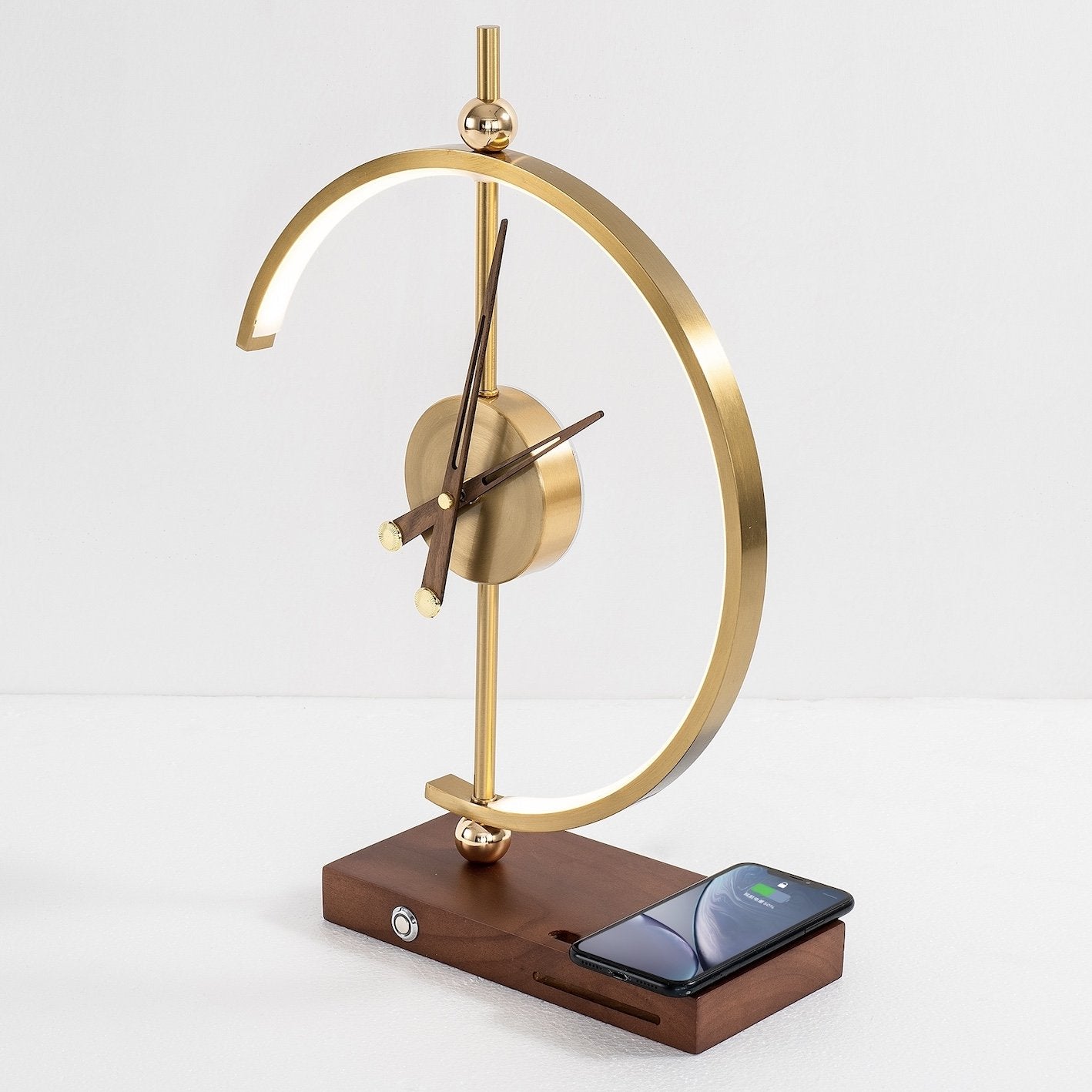 OsakaLume | Reloj-Lámpara de Lujo con Cargador Inalámbrico