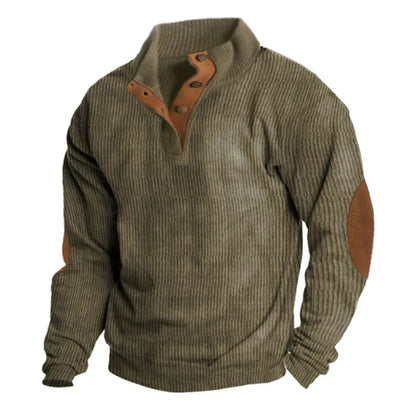 Elegante y cómodo jersey de pana para hombre