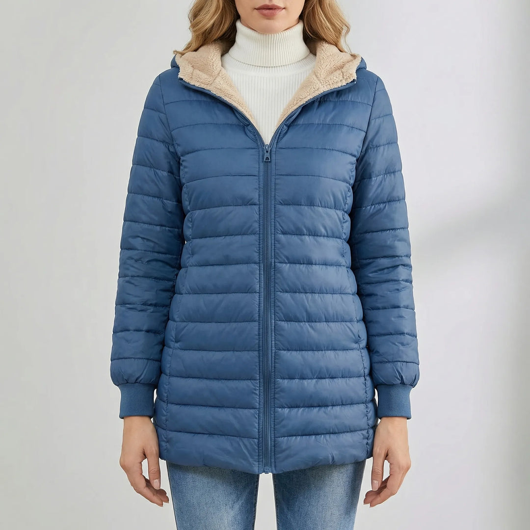 Covrella - Chaqueta informal acolchada con aislamiento térmico para invierno