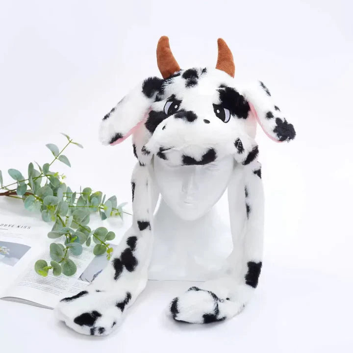 Simpático gorro con orejas móviles para divertirse y abrigarse