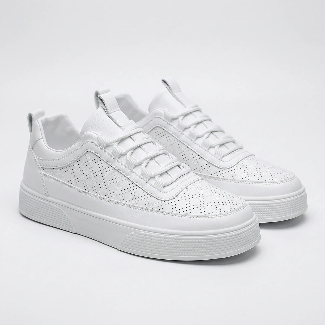Crestio - Zapatillas bajas de piel con cordones