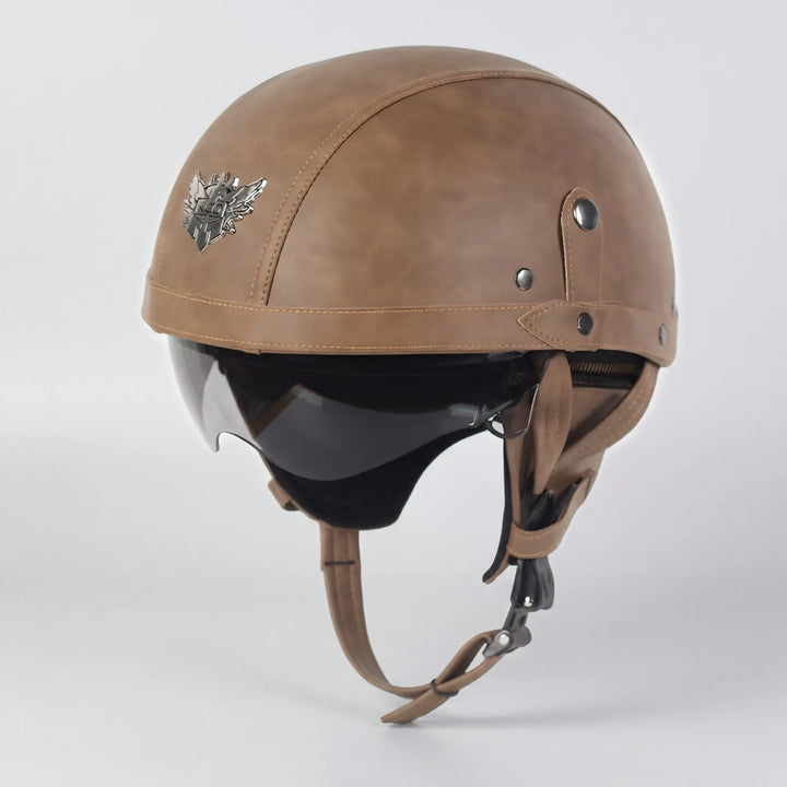 Cruisvik - Casco de estilo vintage con certificación DOT